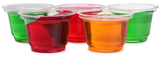 Fotografía gelatinas de colores de cerca